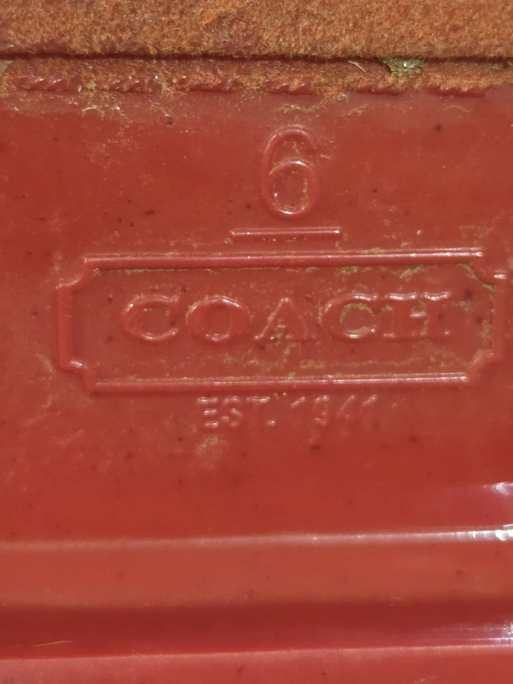 Coach Talia True Red Rain Boots with Gold Hardware